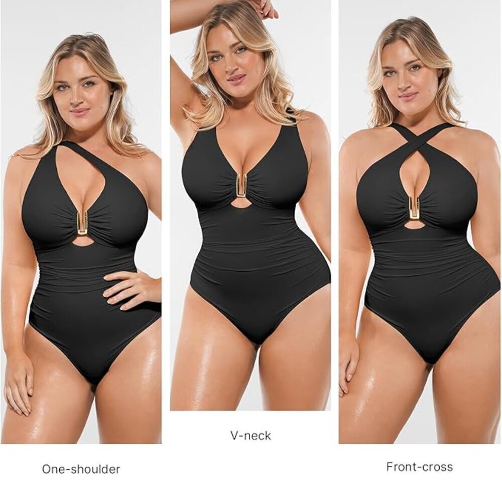 SHAPELLX Tummy Control Swimsuits One Piece